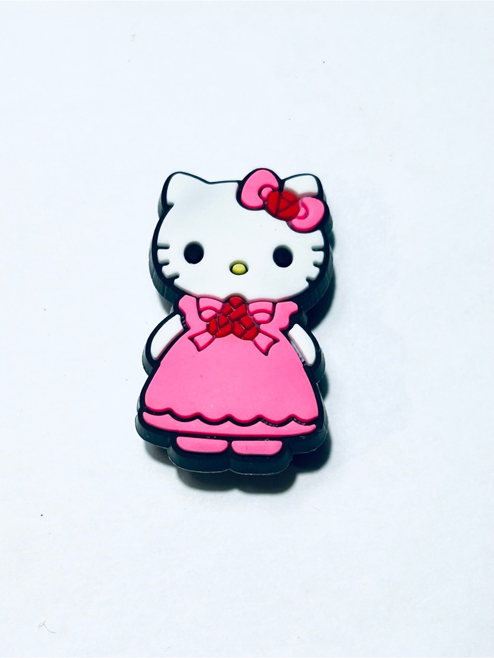 Hello Kitty Pink Bow Dress Shoe Charm Jibbitz for Crocs
